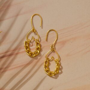Heart Chain Earrings